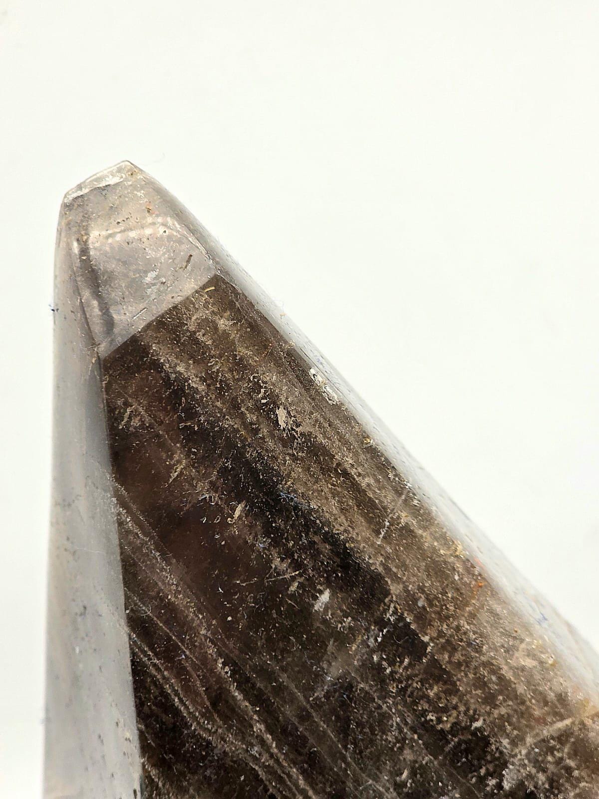 smoky quartz freeform crystal one of a kind display piece