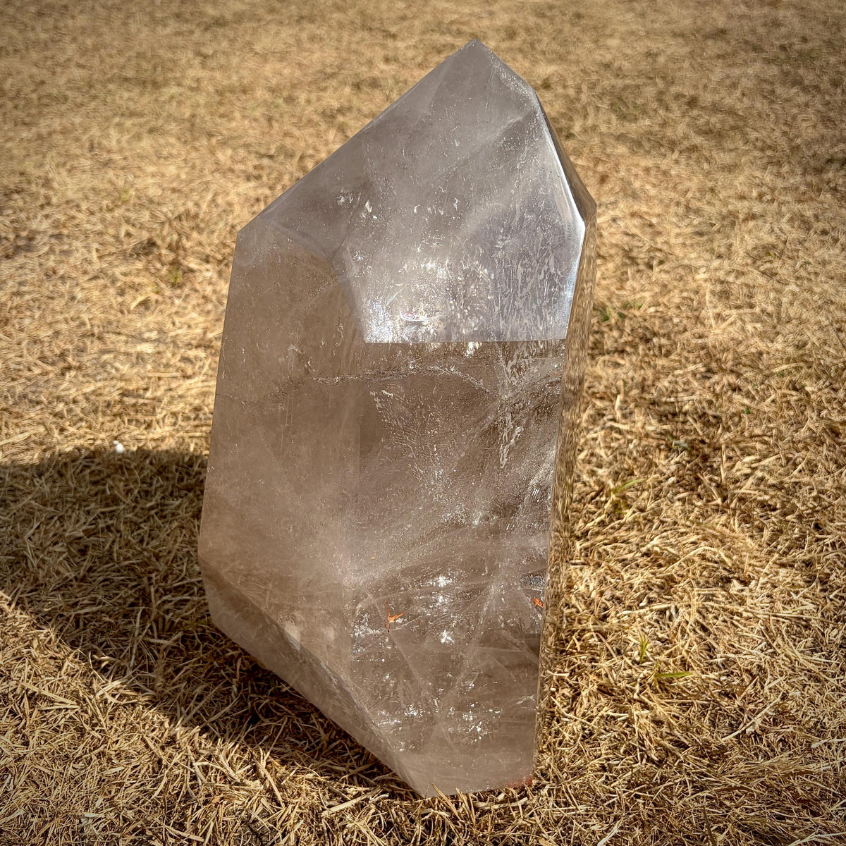 Large Smoky Quartz statement sculpture for an interior display