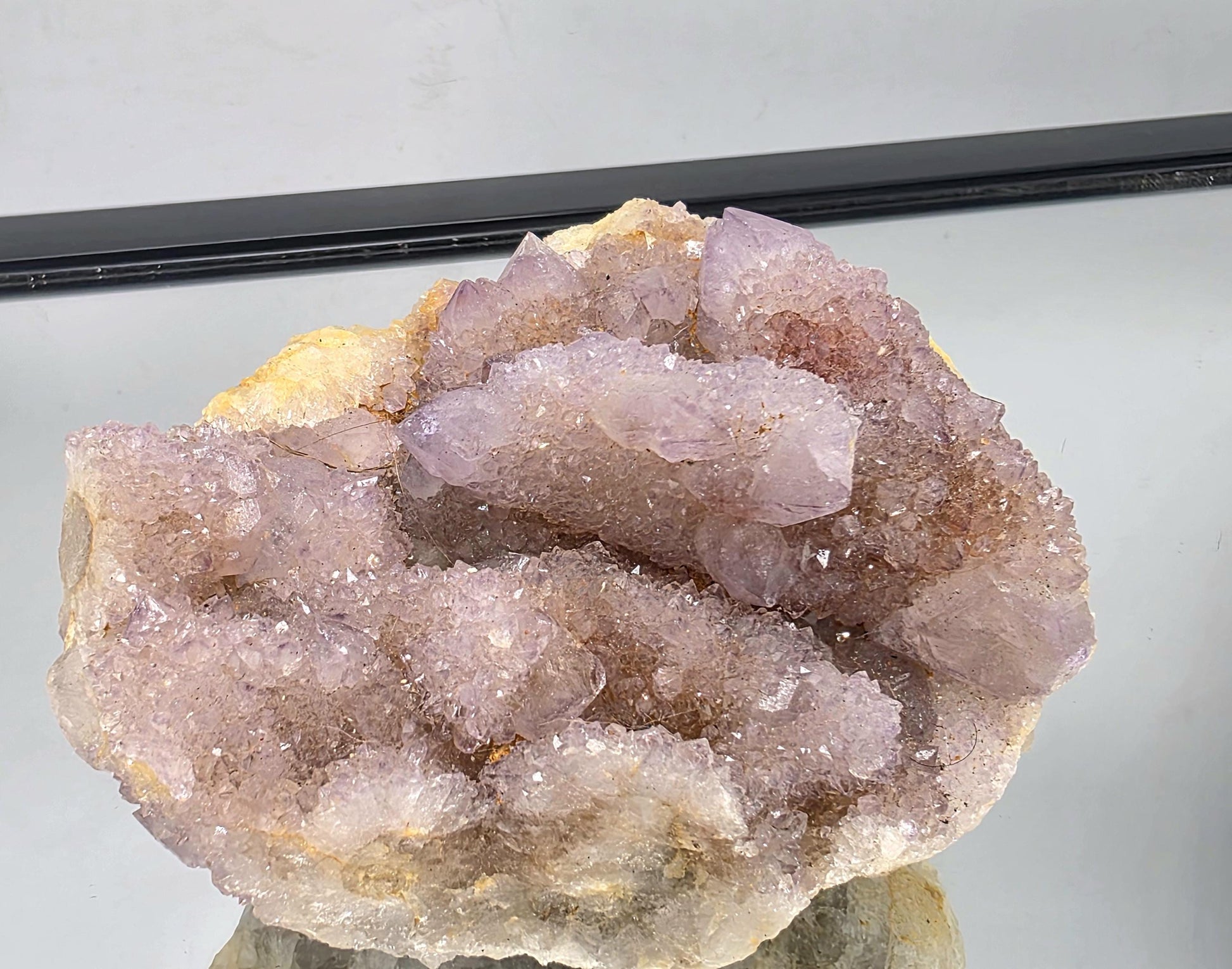 Spirit Amethyst cluster ideal for collectors and crystal enthusiasts.