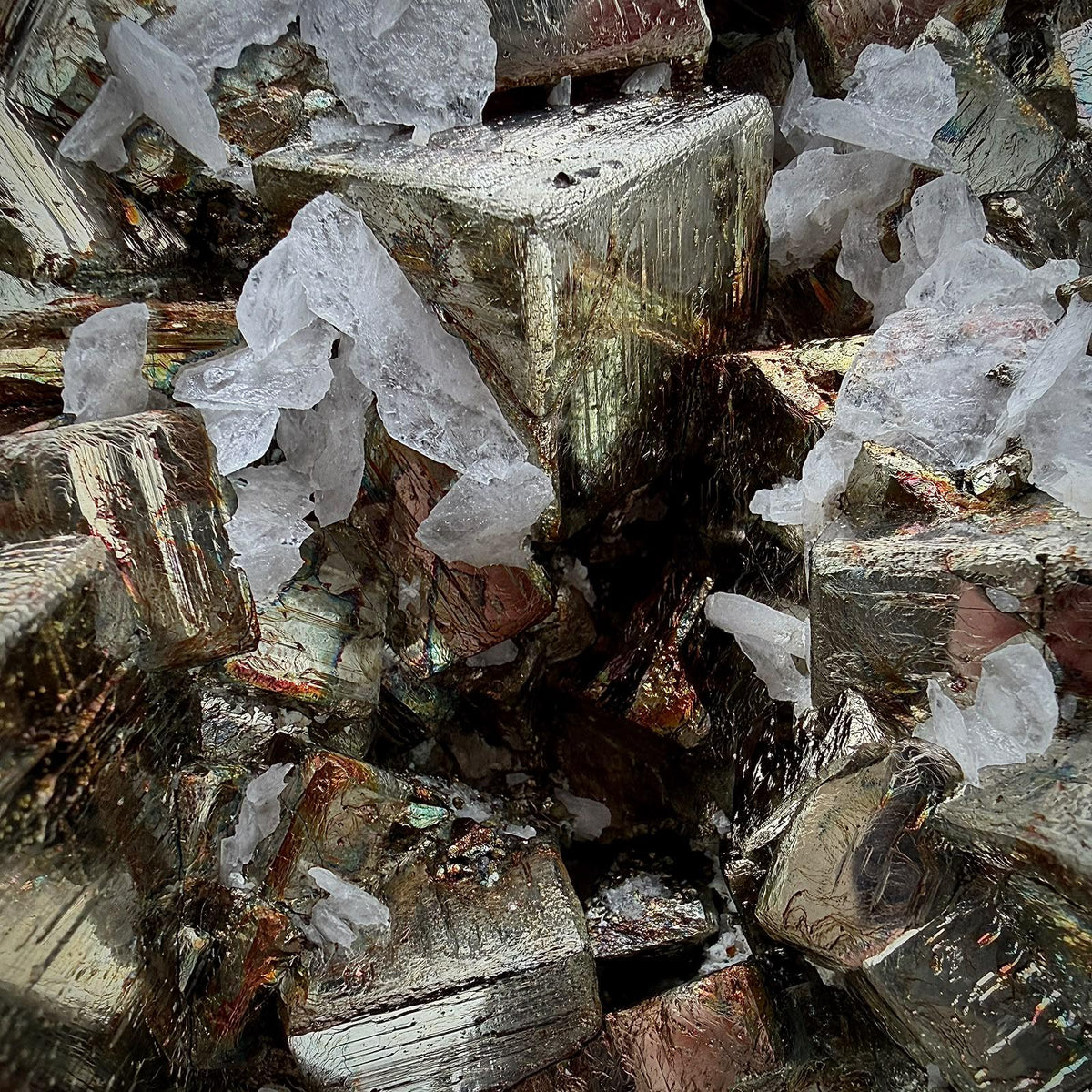 XL Pyrite crystal specimen for statement interior display