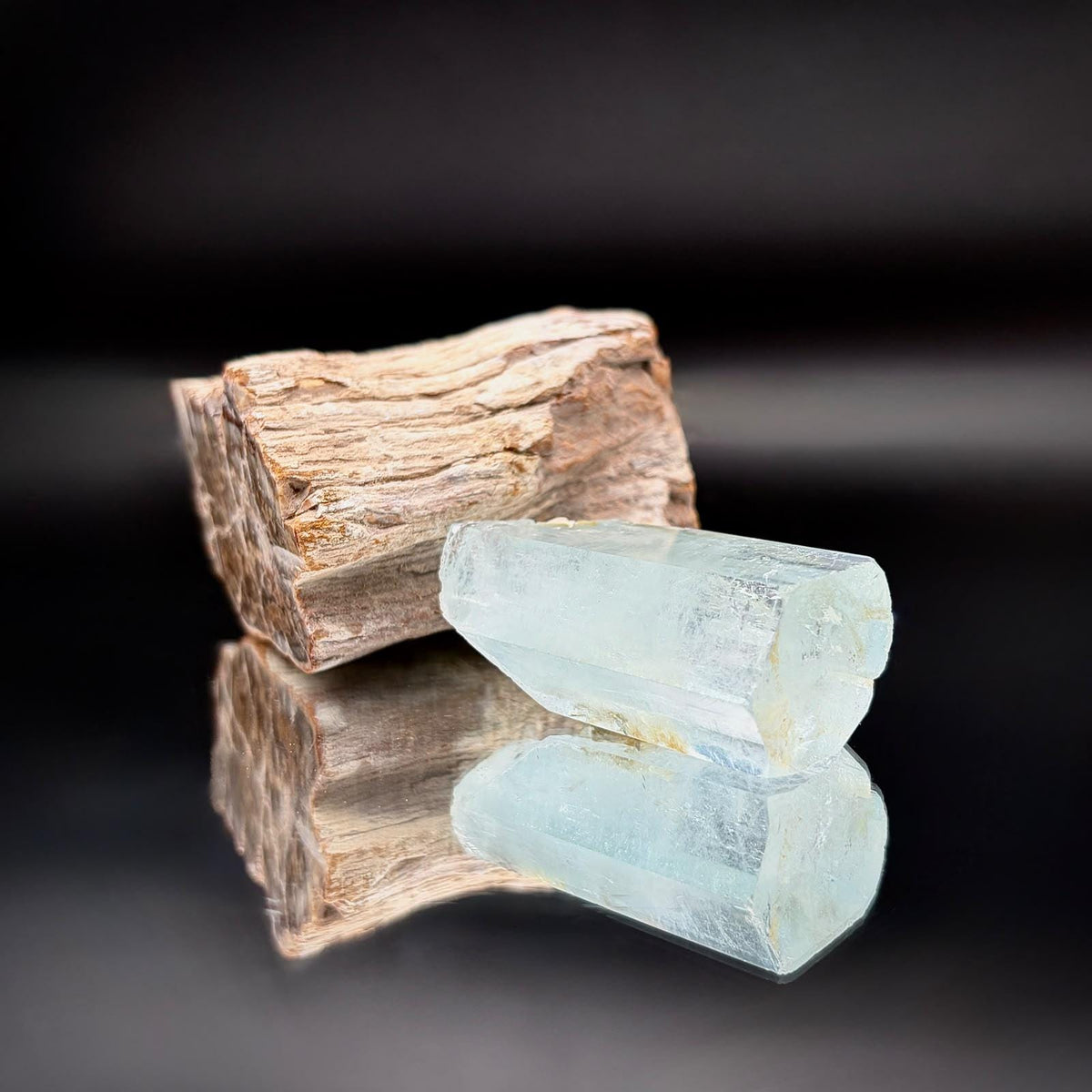Terminated Aquamarine Beryl crystal specimen