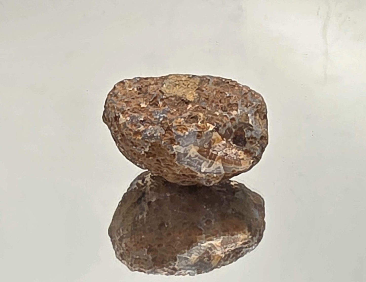 Unique decorative Malawi Agate polished crystal.