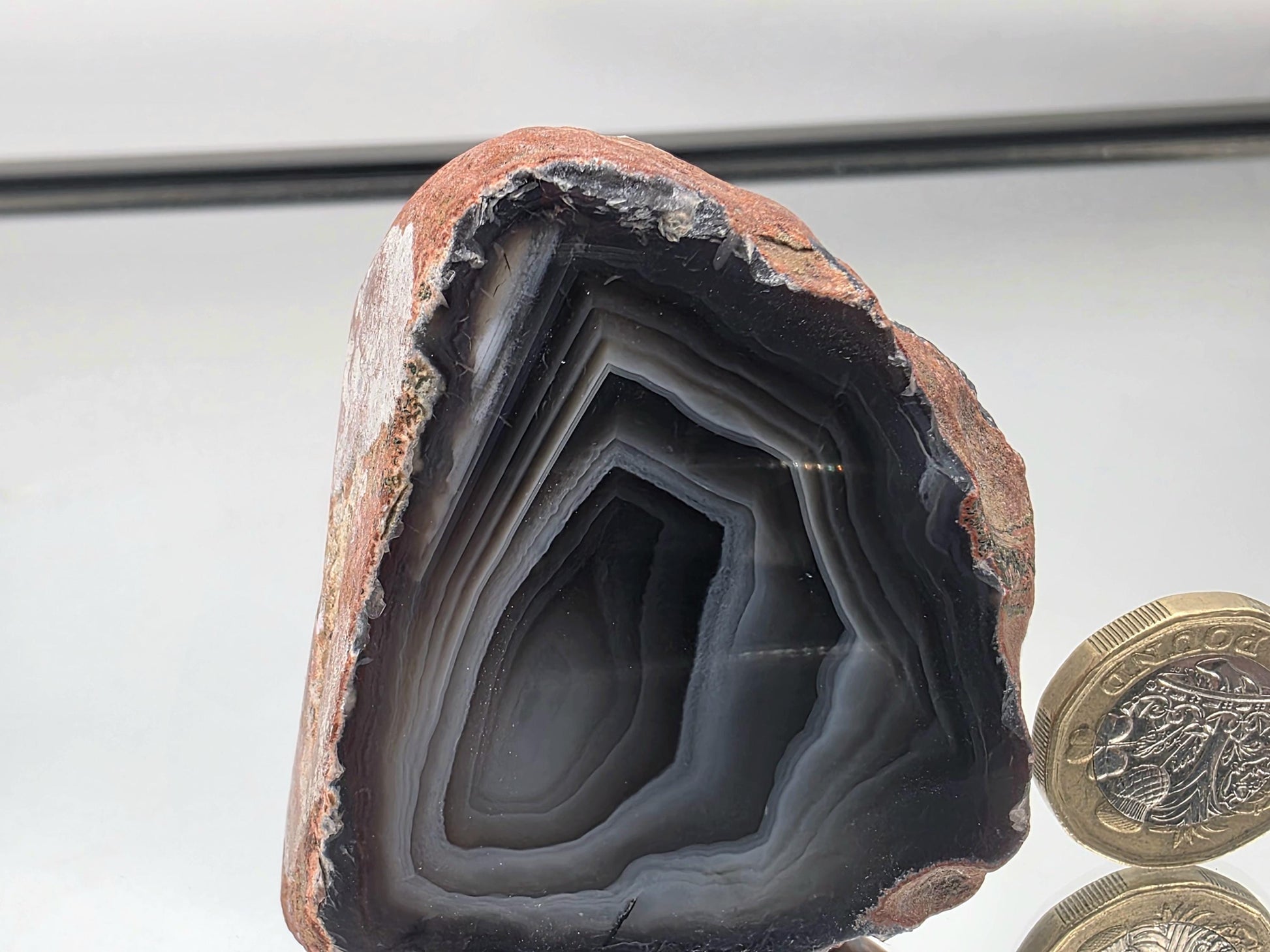 A unique Malawi Agate geode, perfect for collectors