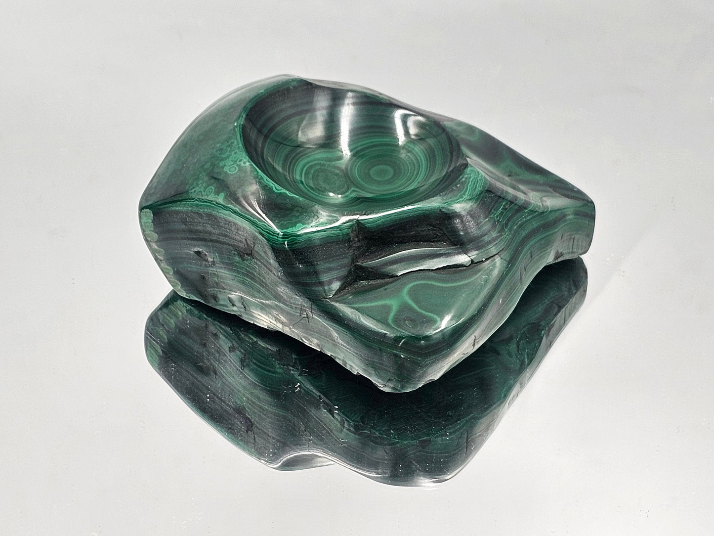 unique ashtrays malachite green