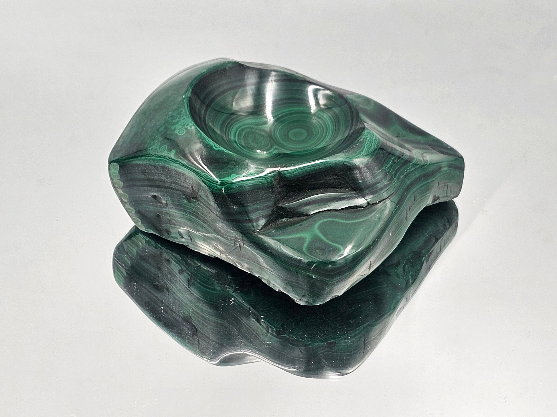 unique ashtrays malachite green