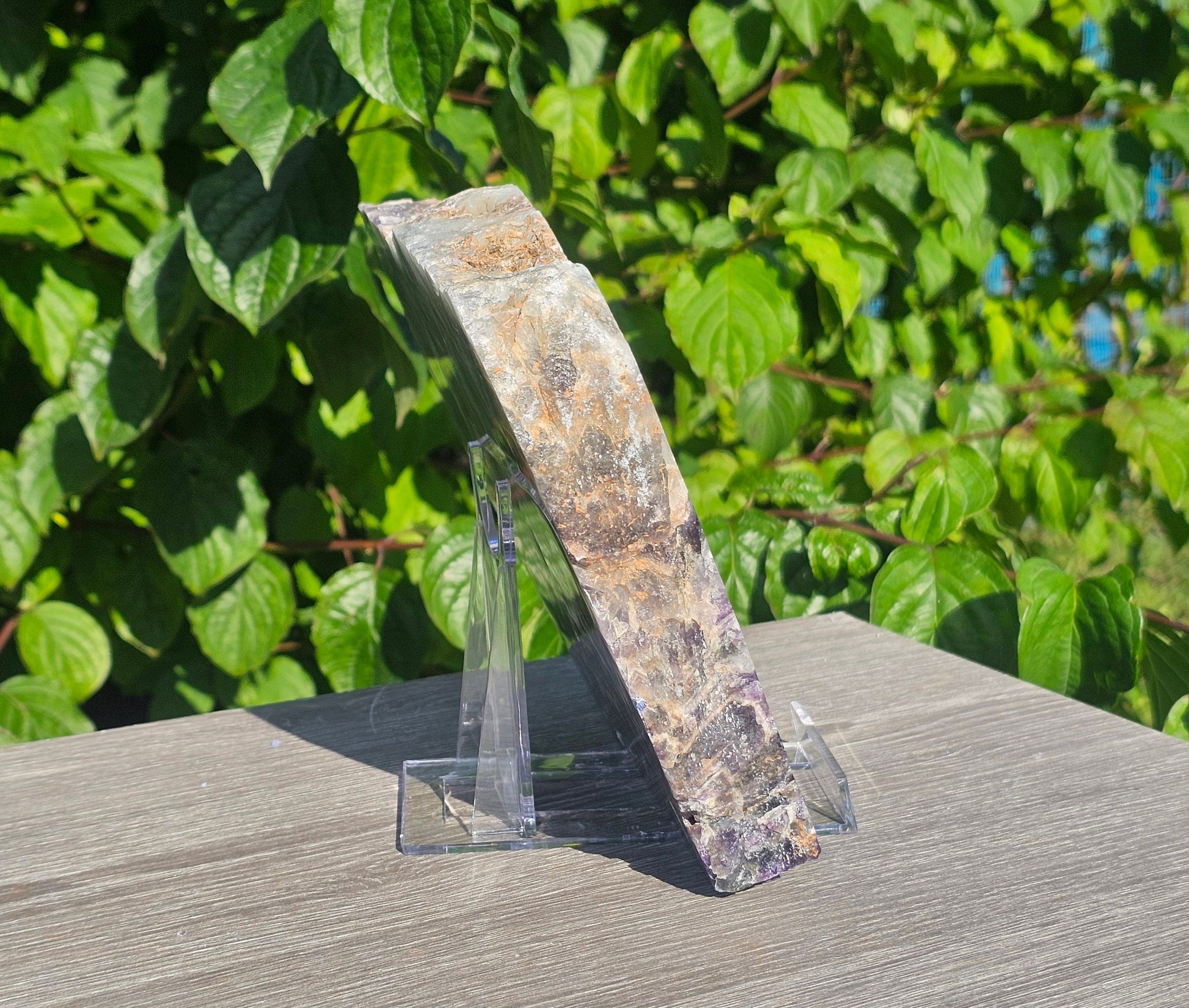 unique home decor chevron amethyst crystal slab plate