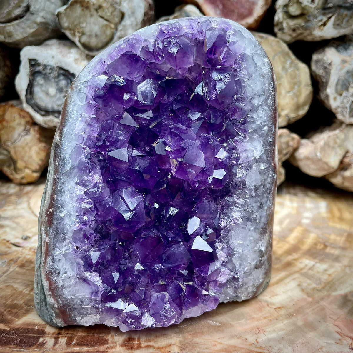 High-grade Uruguayan Amethyst geode collector specimen