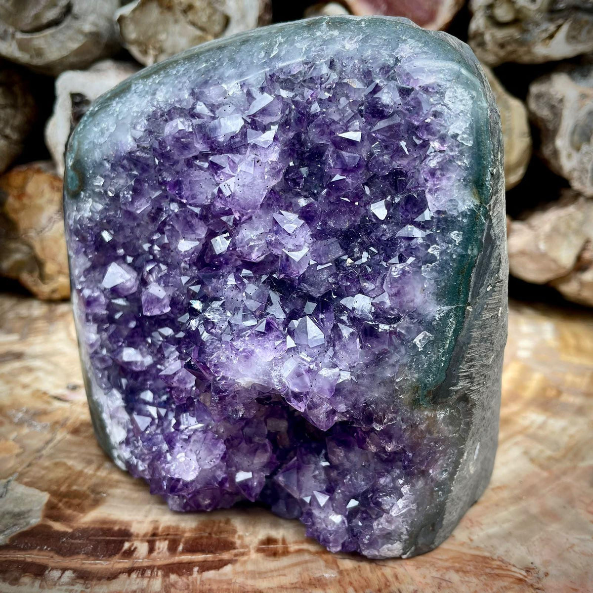 Uruguayan Amethyst geode statement piece for home interiors