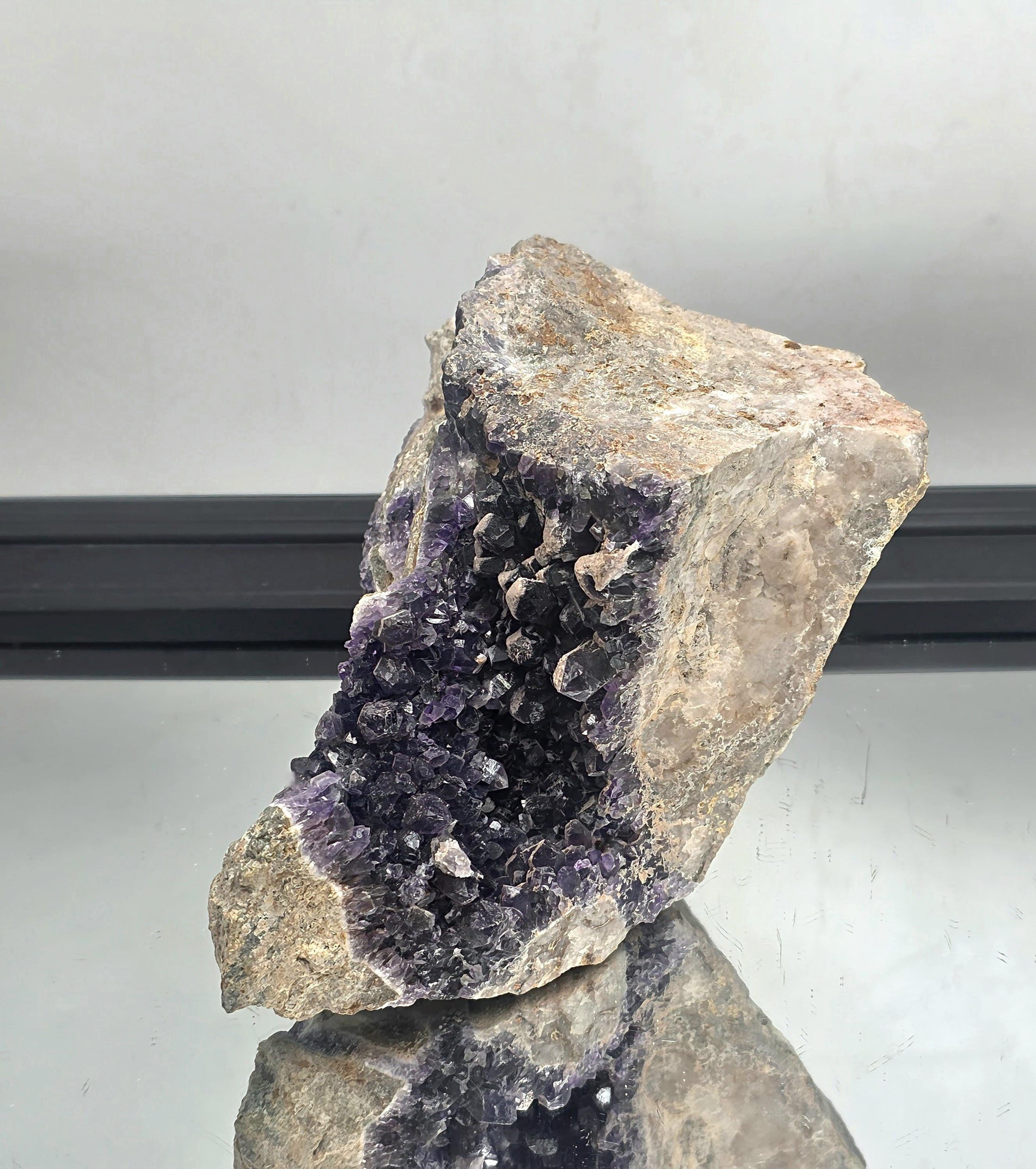 large Mapatizya amethyst cluster with violet tones.