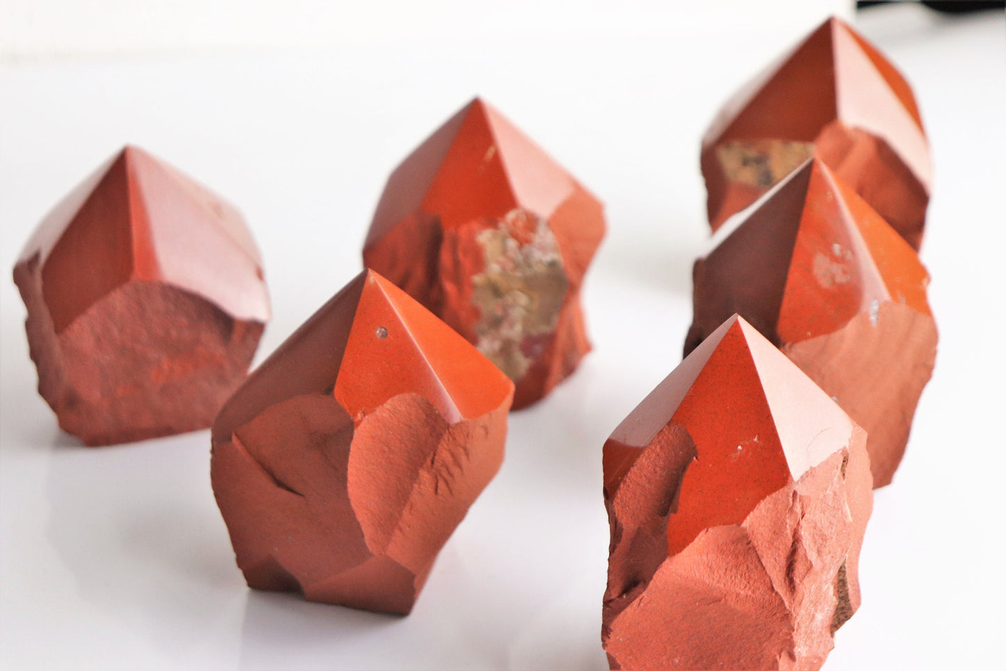 Red Jasper Crystal Point Top Polished Brazil