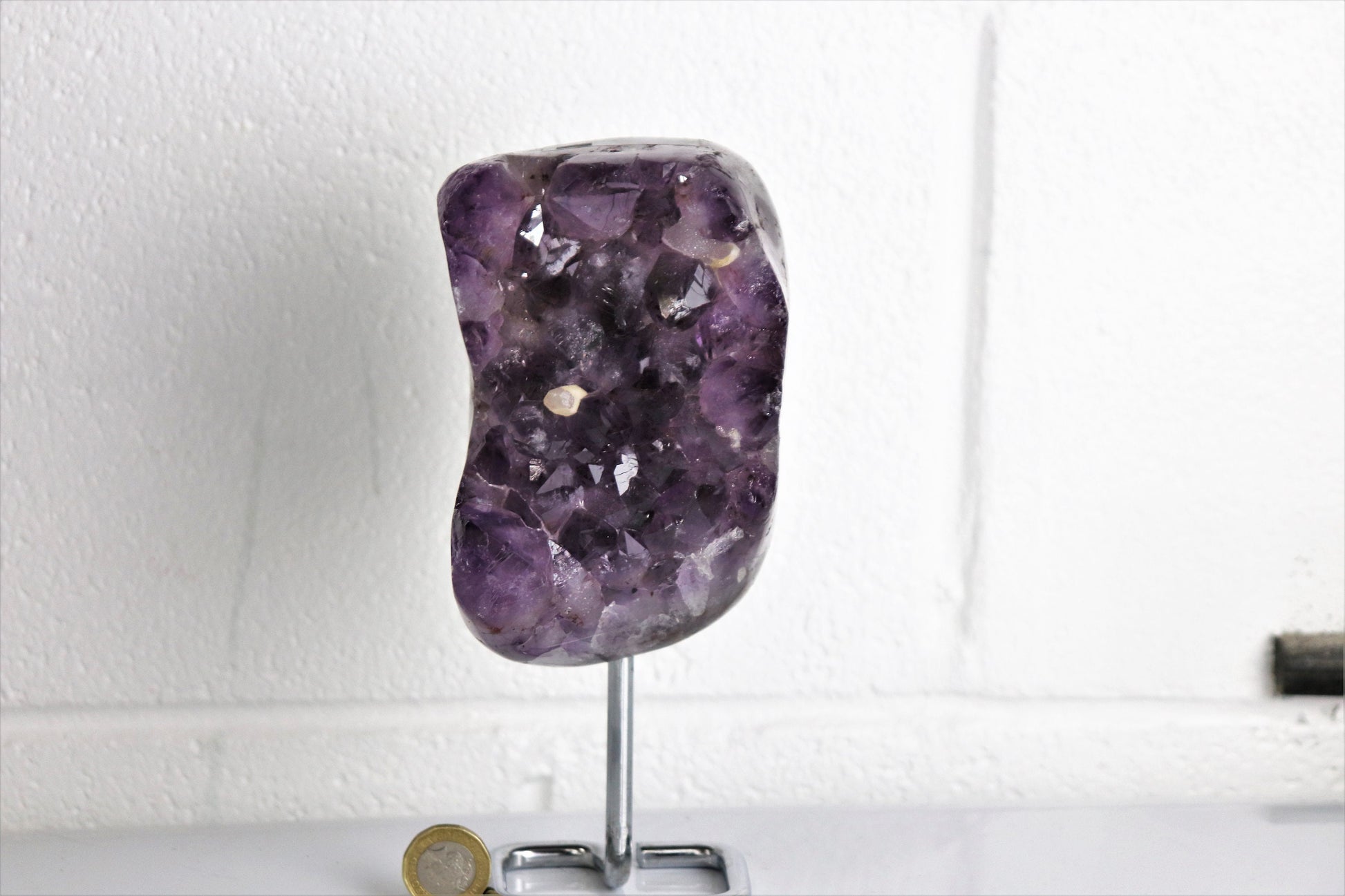 amethyst crystal on stand interior design 