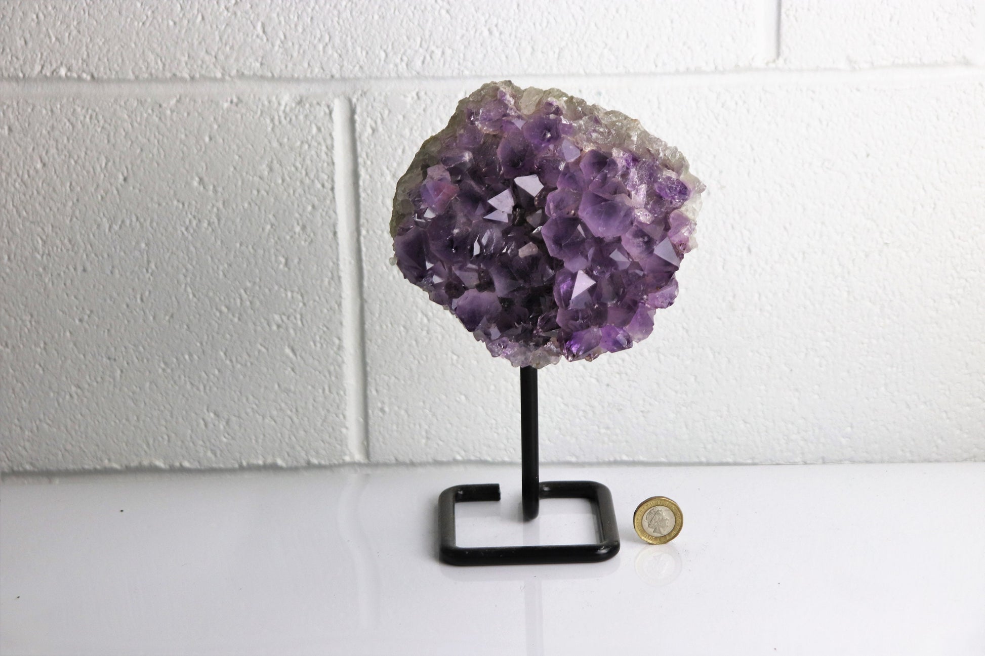 high grade amethyst crystal on stand unique interior design
