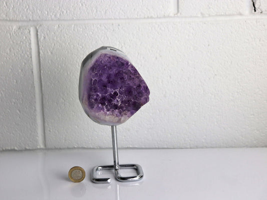amethyst crystal on stand unique interior home decor