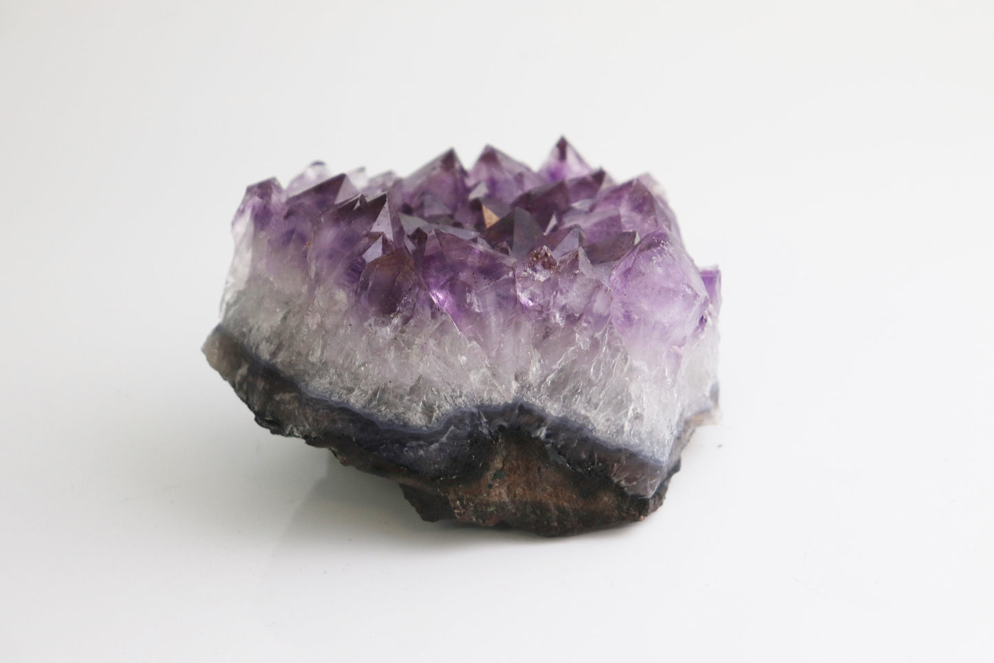 AM22) Brazilian Amethyst Crystal Geode Cluster Quartz Crystal Gift