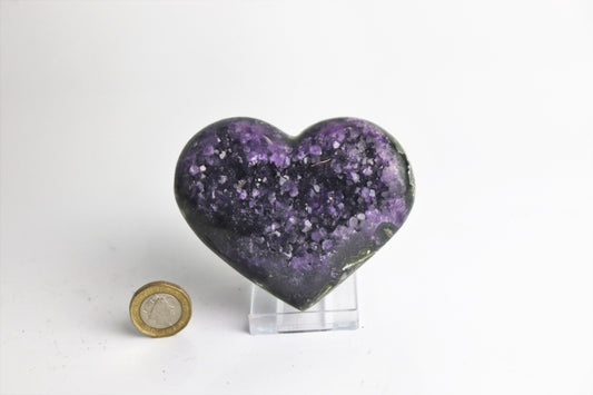  Amethyst Crystal Heart
