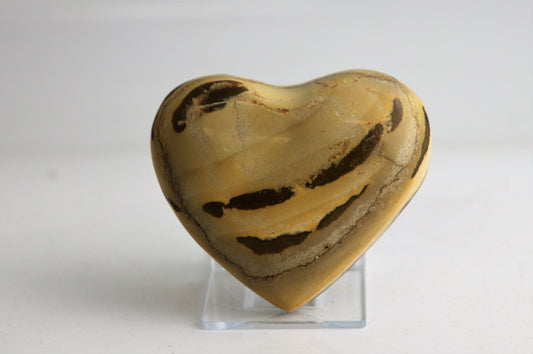 crystal heart butter jasper