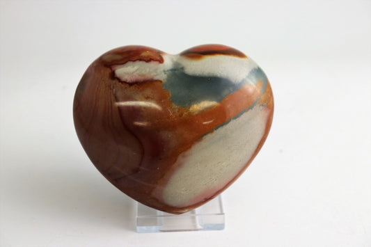 crystal heart polychrome jasper