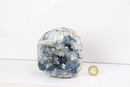 63) Large Celestite Crystal Natural Cluster