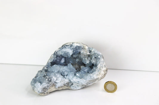 58) Large Celestite Crystal Natural Cluster