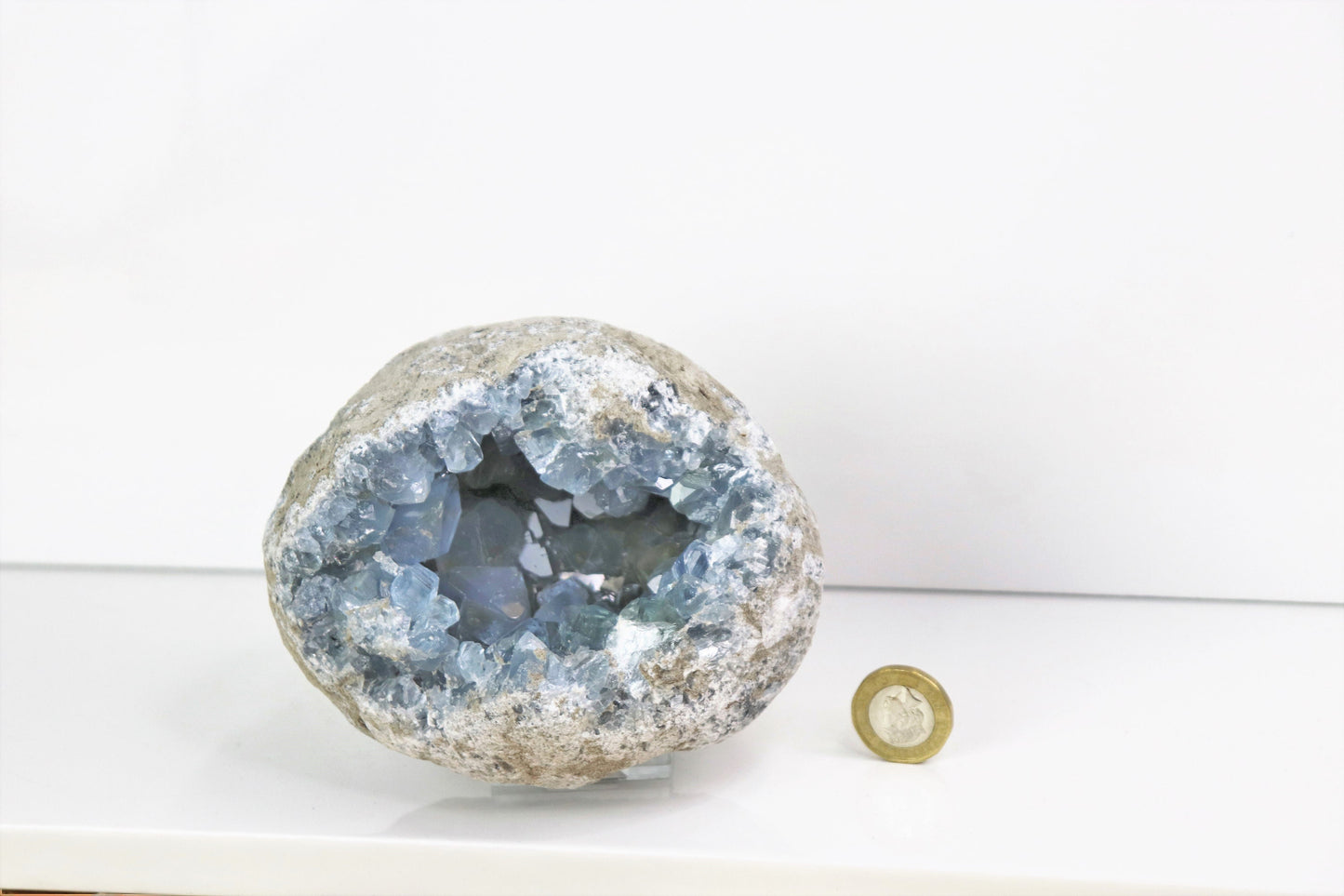 56) Large Celestite Crystal Natural Cluster  1.66 KG