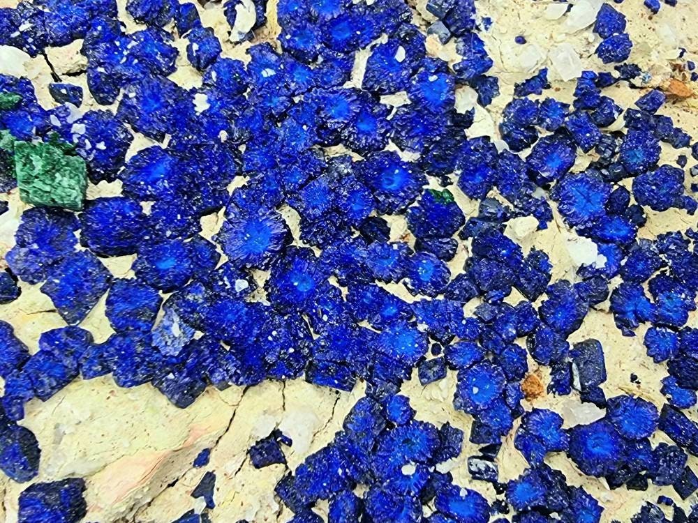 9) large Azurite Crystal