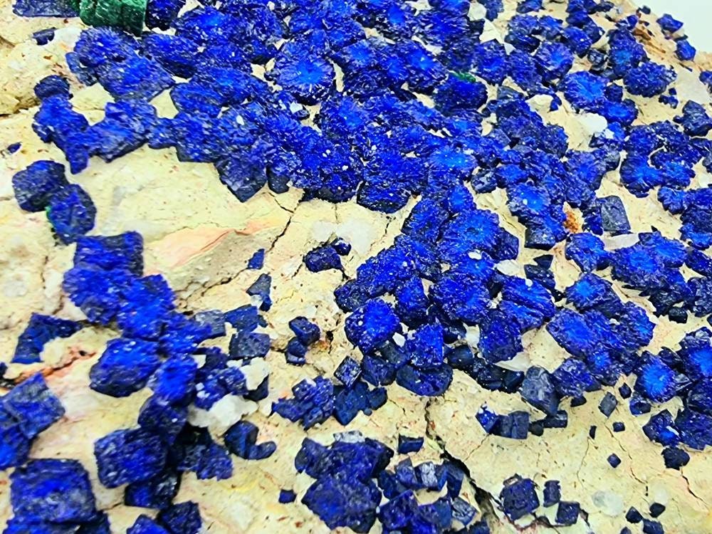 9) large Azurite Crystal
