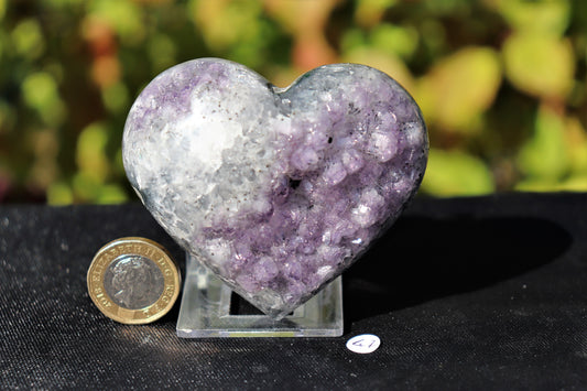 Amethyst Crystal Heart Purple Quartz Geode Great Christmas Gift
