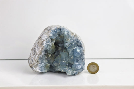 20) Celestite Crystal / Celestine Natural Cluster