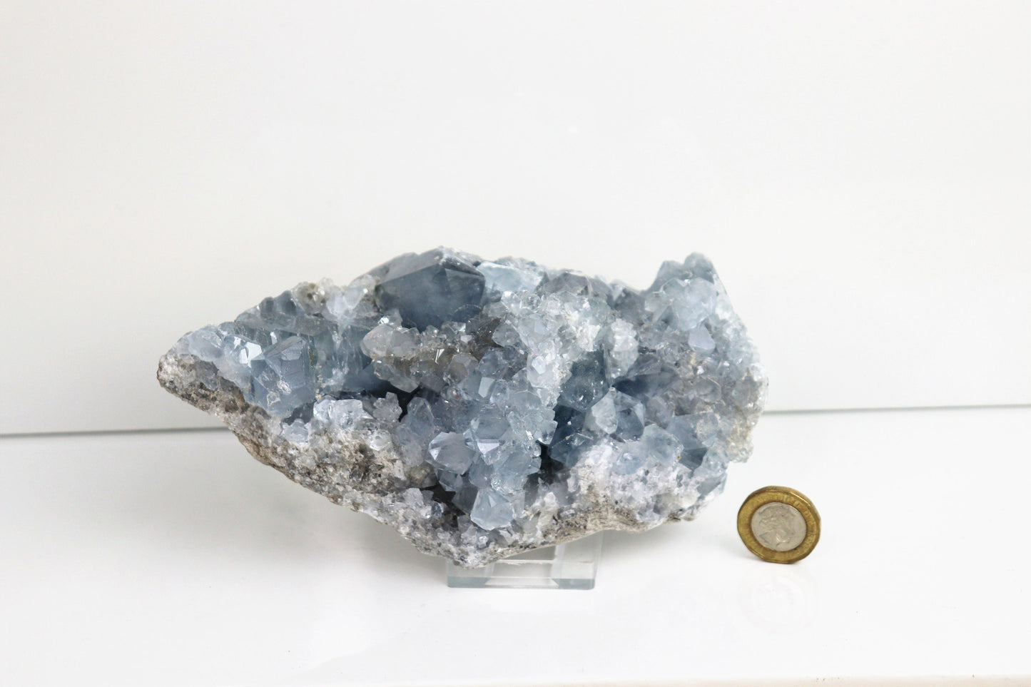 3) Celestite Crystal / Celestine Natural Cluster