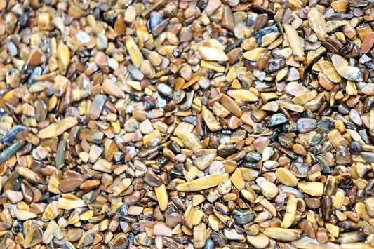 Extra Small Tiger Eye Crystal Chips 50g Bags - Arts Crafts