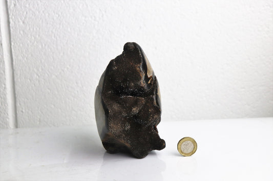 5) Black Septarian  Calcite Crystal