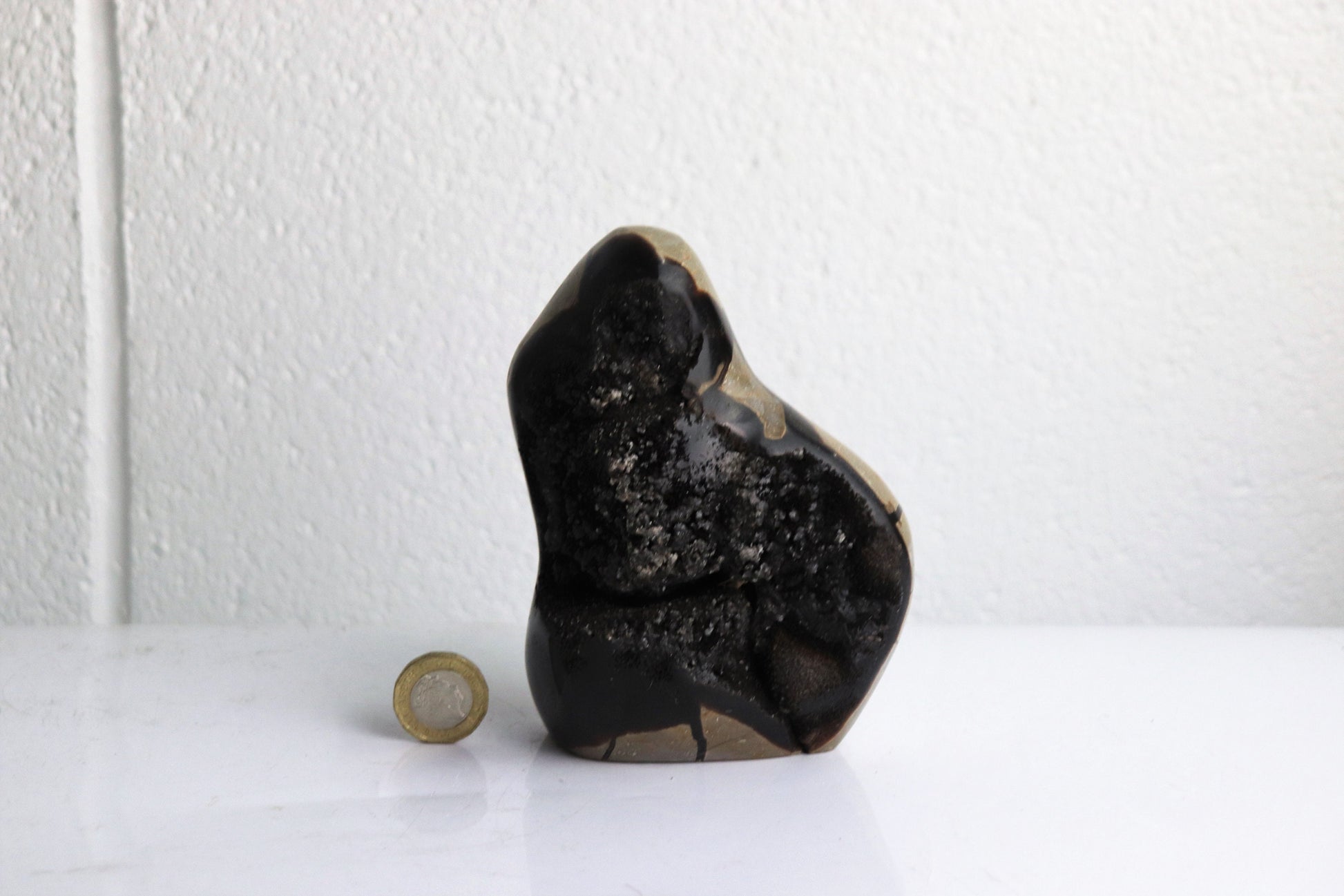 Black Septarian  Calcite Crystal