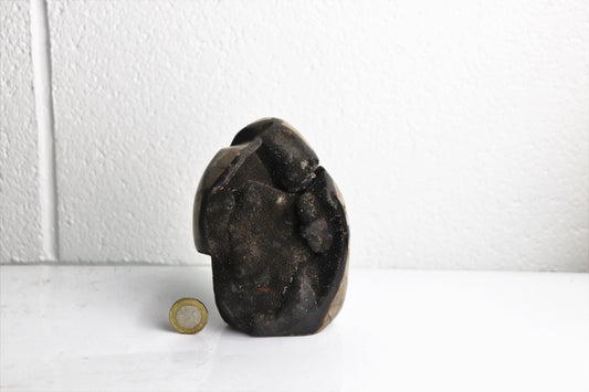 13) Black Septarian  Calcite Crystal