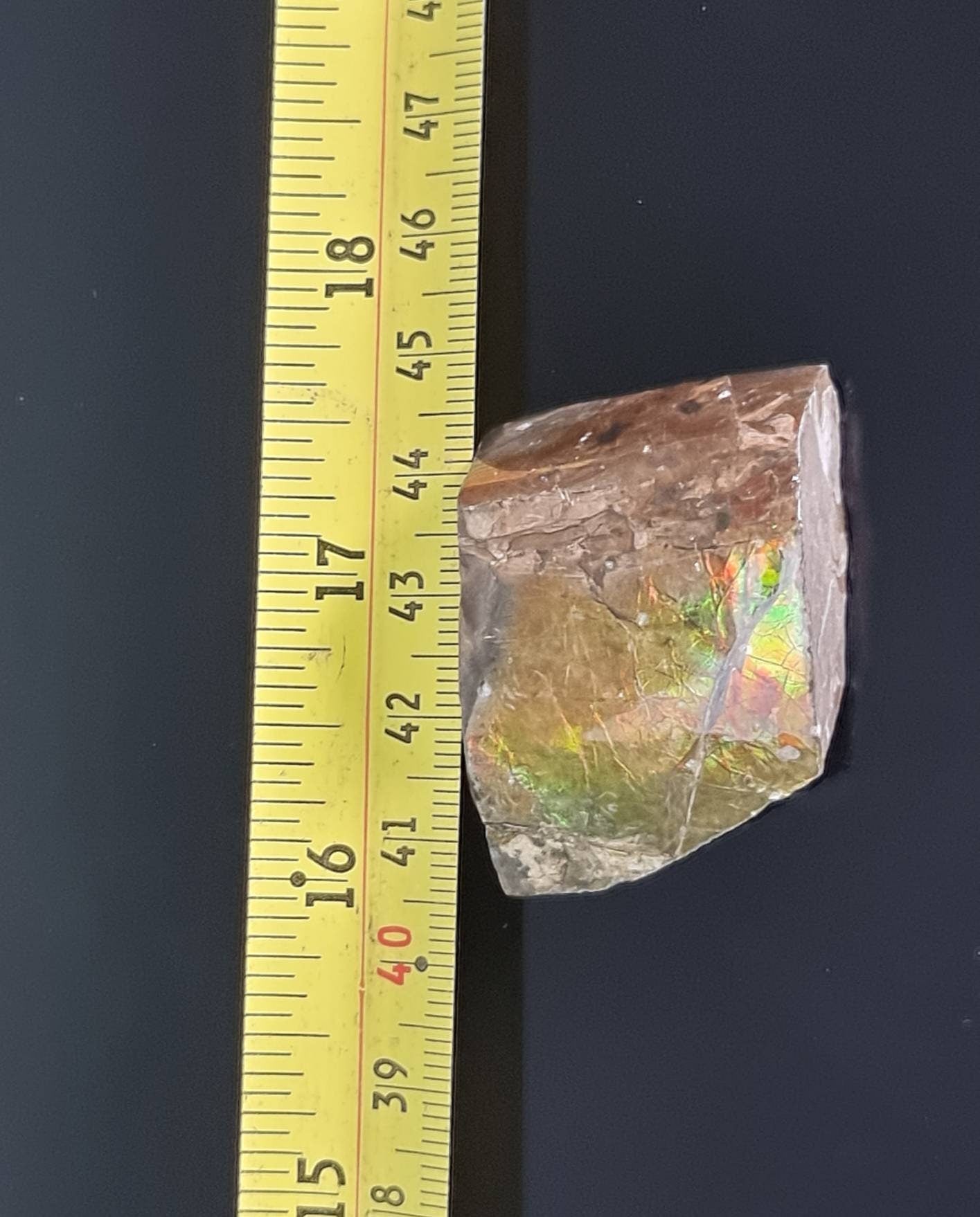 6) Ammolite Crystal Gemstone