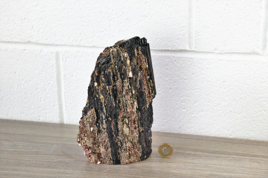 17) Black Tourmaline Crystal With Mica  2.33KG