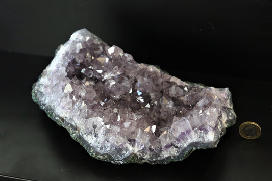 large amethyst crystal cluster