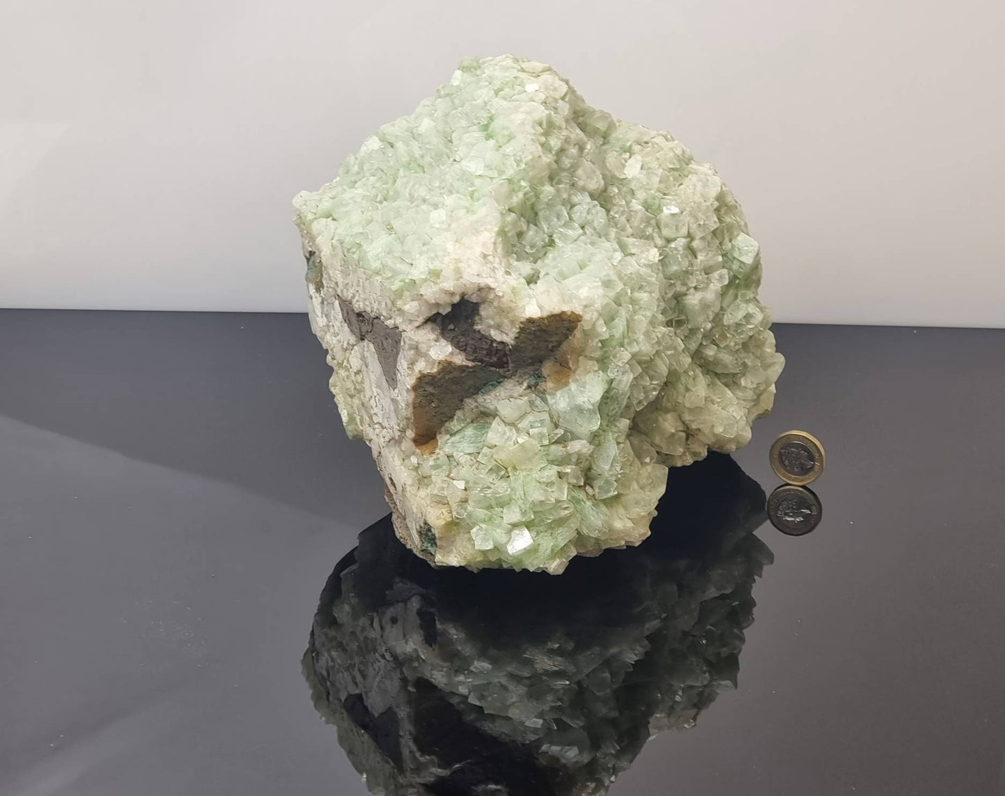 Extra Large Green Apophyllite Crystal