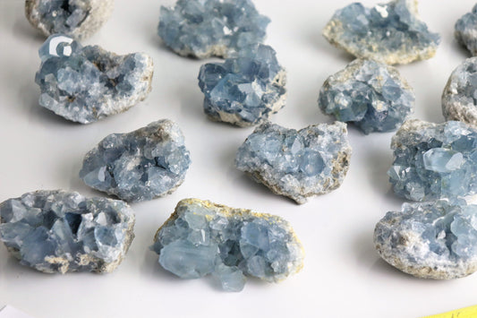 Small Celestite Crystal Geode / Celestine  200-300g