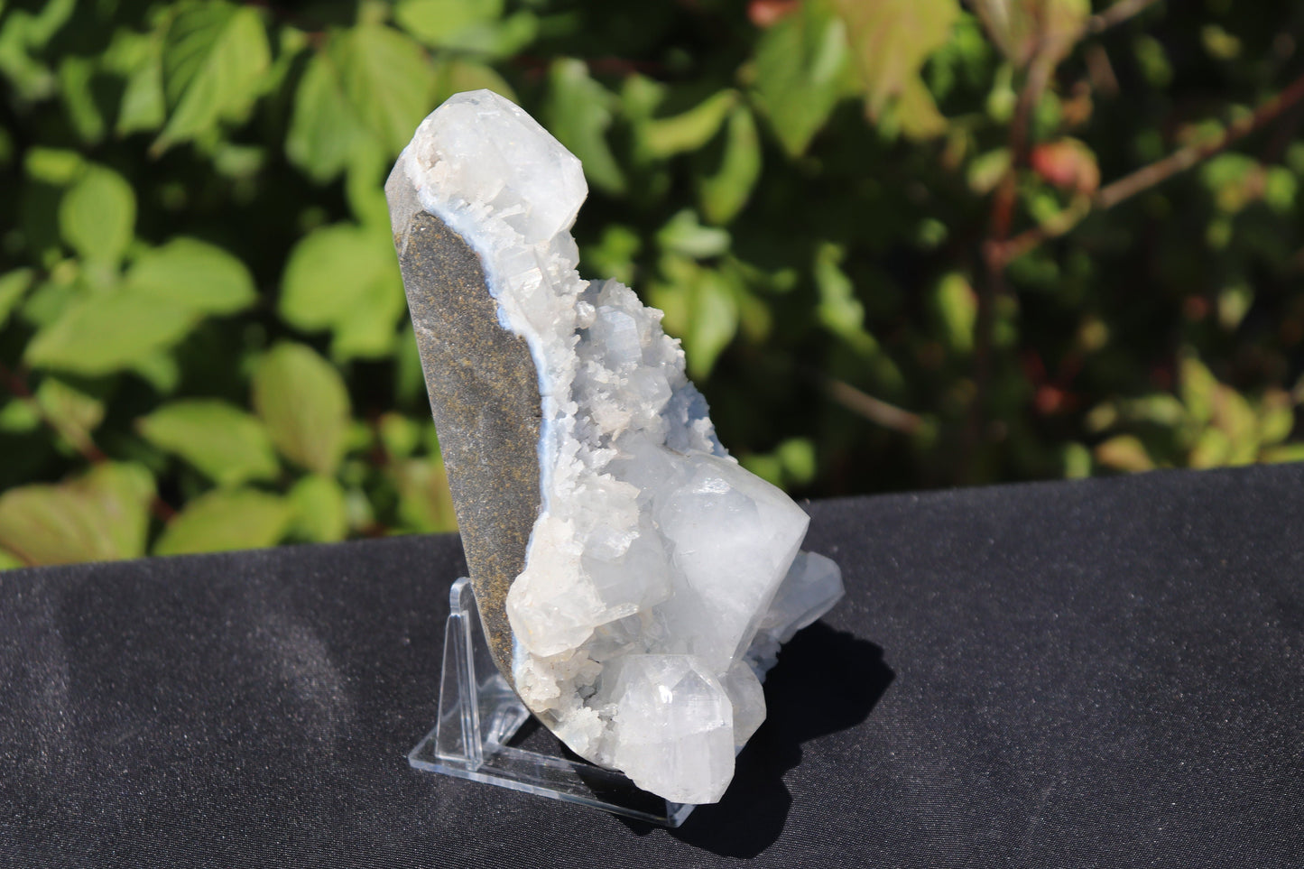 18) Blue Chalcedony  & Apophyllite Zeolite Crystal  - India  1.1 KG