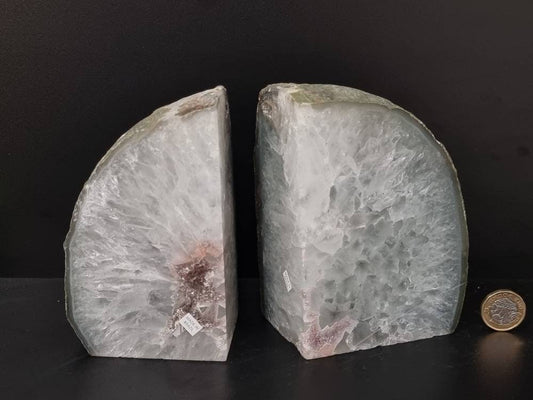 high quality natural unique crystal bookends home decor interior design