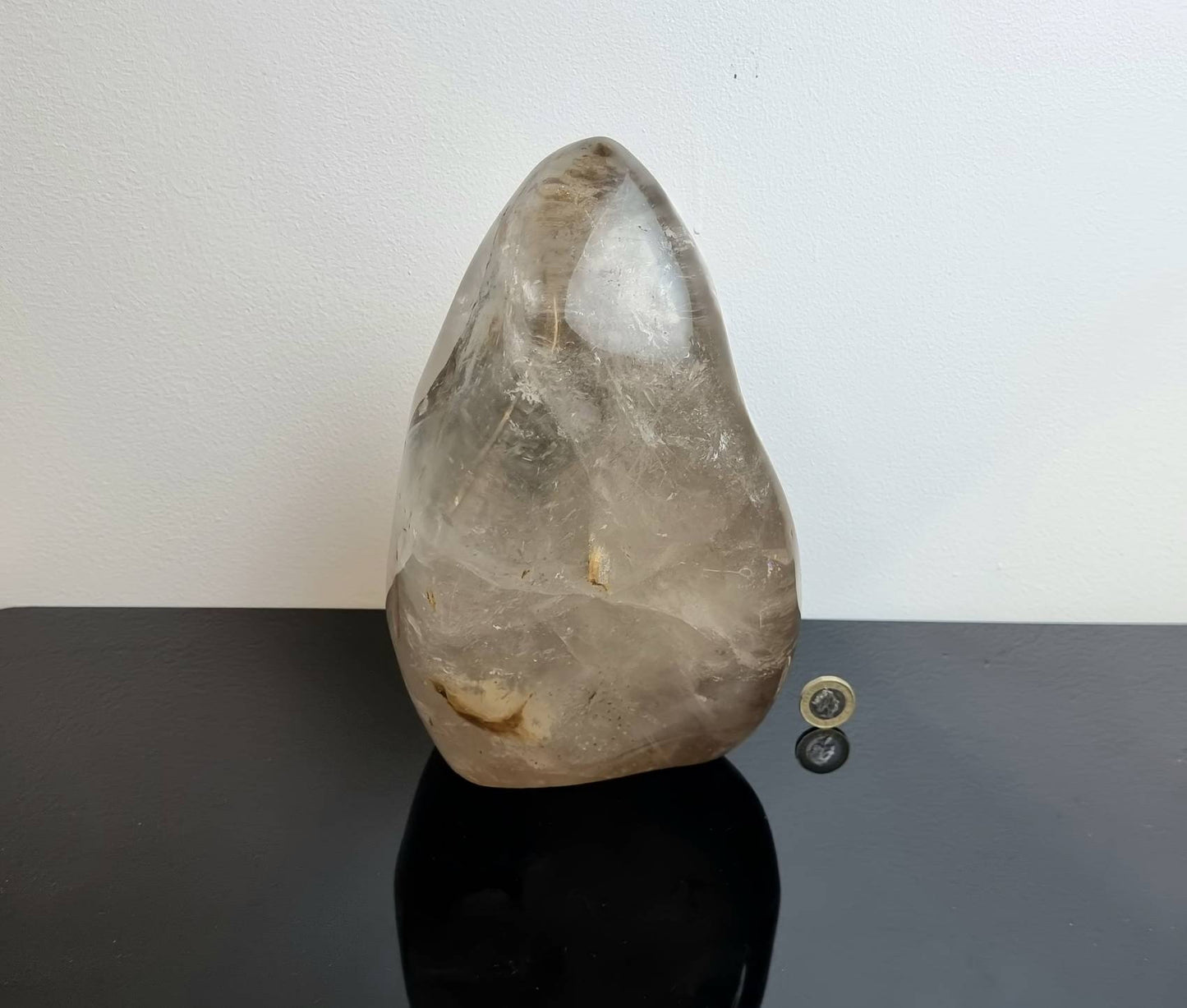 Extra Large Smoky & Clear Quartz Crystal Freeform