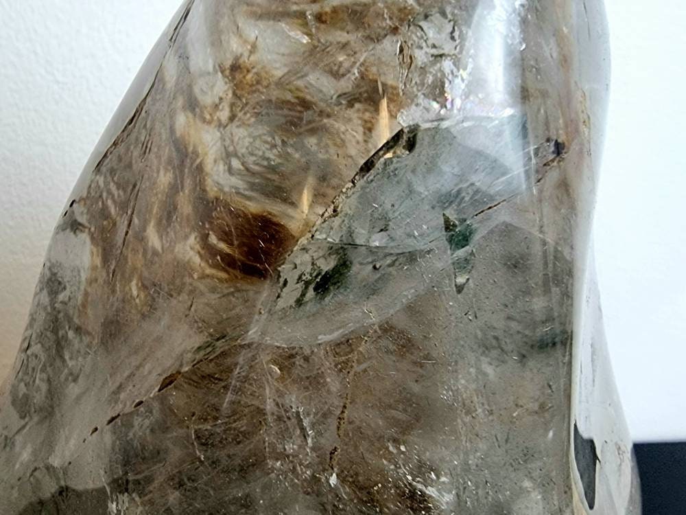 Extra Large Smoky & Clear Quartz Crystal Freeform