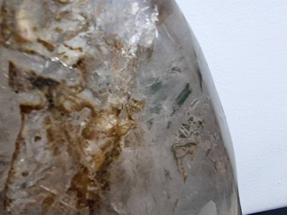 Extra Large Smoky & Clear Quartz Crystal Freeform