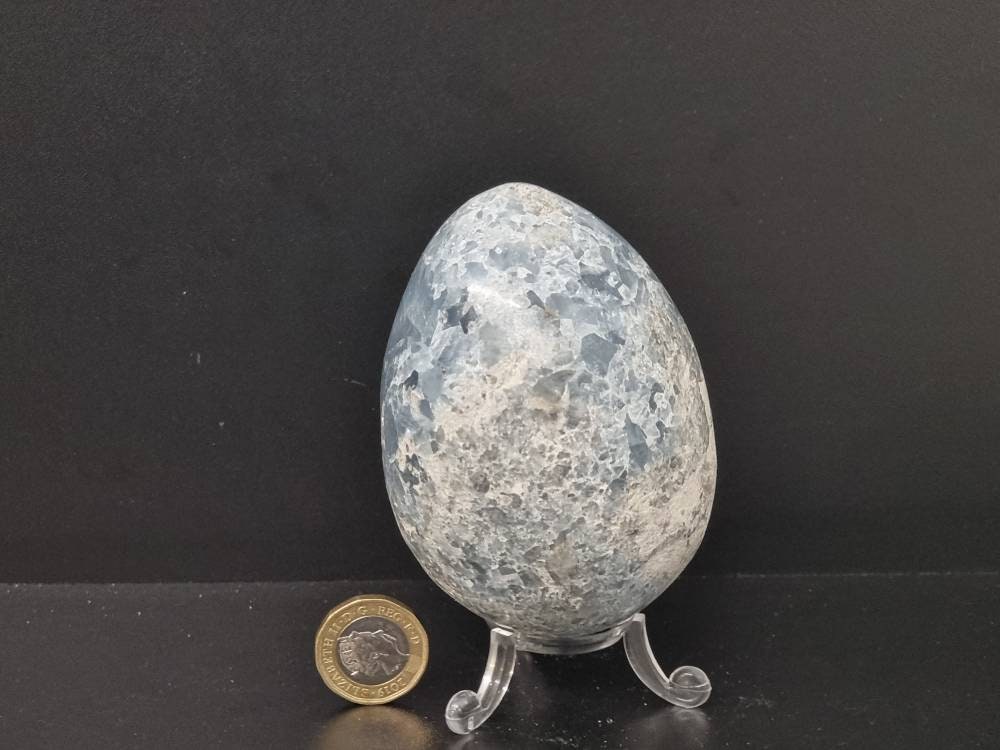 12) Celestite Crystal Egg