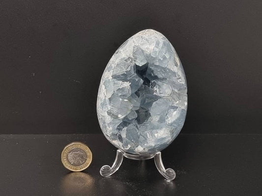 12) Celestite Crystal Egg