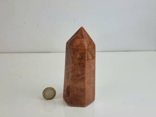 13) Orange Moonstone Crystal Prism