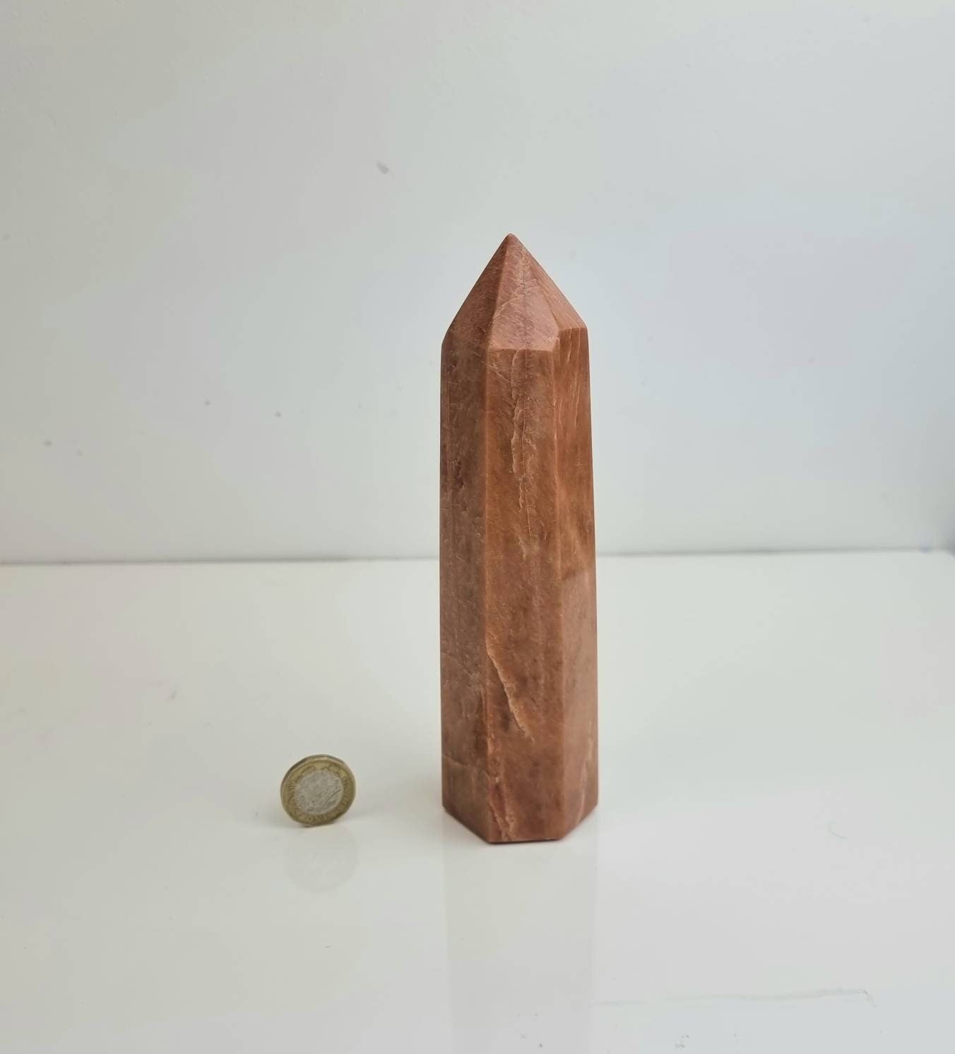 5) Orange Moonstone Crystal Prism