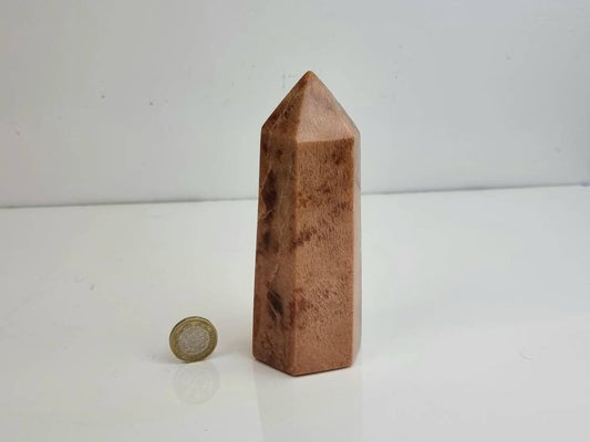 6) Orange Moonstone Crystal Prism