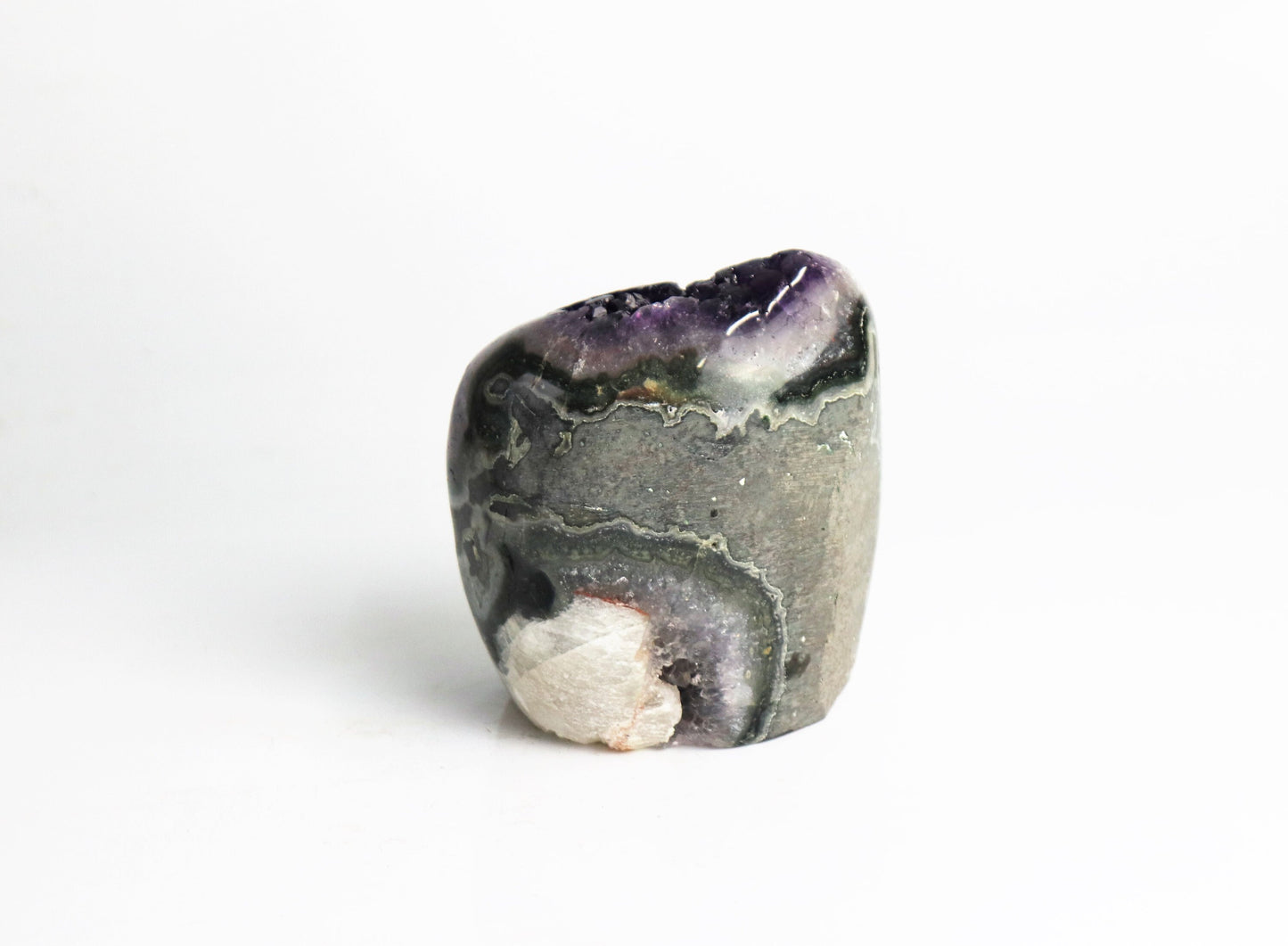 AMU91) Amethyst Crystal Quartz Geode Uruguayan