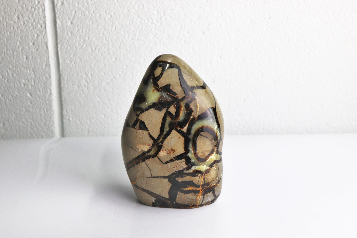 31) Large Septarian Yellow Calcite Crystal